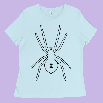 Black Widow Ladies Tee Designed By Artisfamous