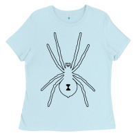 Baby Blue black widow Ladies Tee - artisFamous