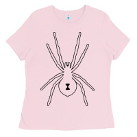 Bubblegum Pink black widow Ladies Tee - artisFamous