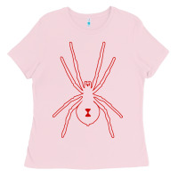 Bubblegum Pink black widow Ladies Tee - artisFamous