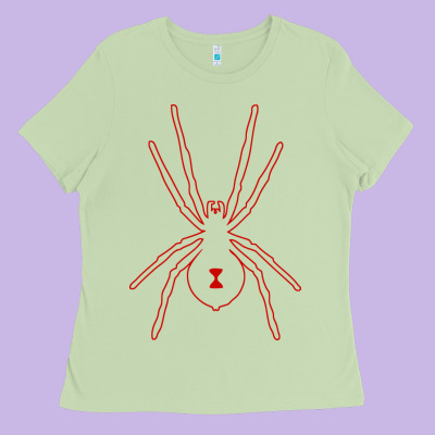 Black Widow Ladies Tee Designed By Artisfamous