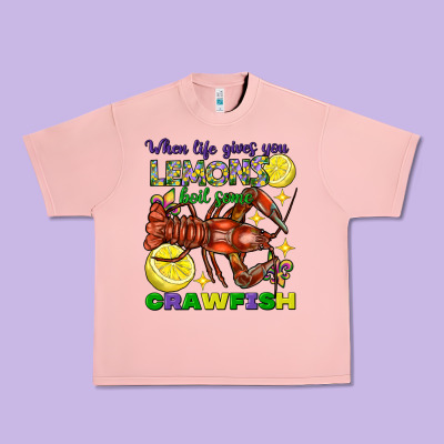 When Life Gives You Lemons Boil Some Crawfish Mard Urban Heavy Tee Designed By Fadigitalartstudio