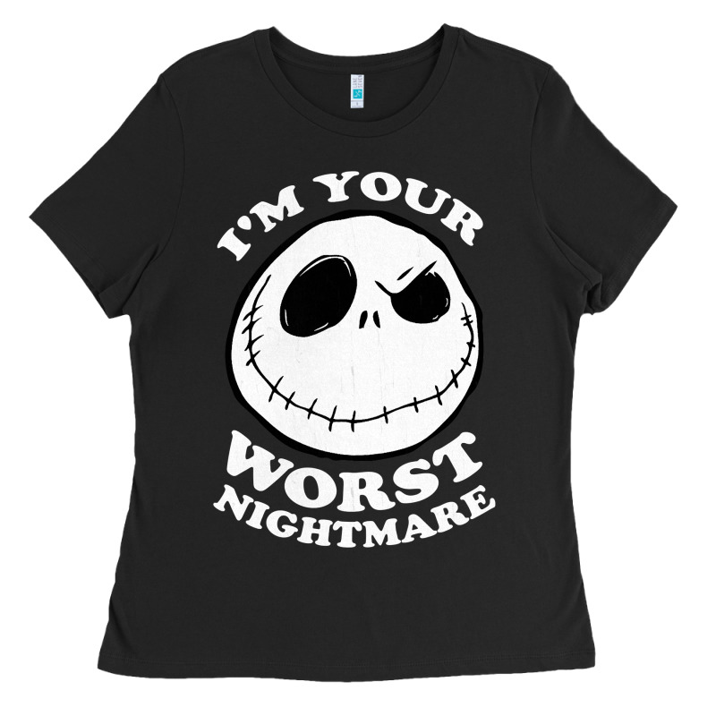 J.a.c.k  Skel.ling.ton  Worst Nightmare T Shirt Ladies Tee by artisFamous | Teevron