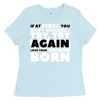 Baby Blue second born gifts Ladies Tee - artisFamous