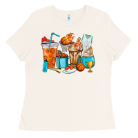 Bone Basketball coffee cups Ladies Tee - HowdyJamesFarm