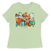 Matcha Basketball coffee cups Ladies Tee - HowdyJamesFarm