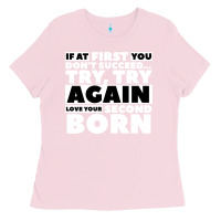 Bubblegum Pink second born gifts Ladies Tee - artisFamous