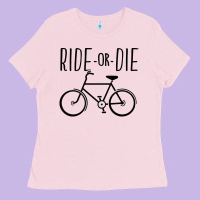 Ride Or Die Bicycle Ladies Tee Designed By Artisfamous
