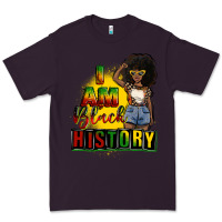 Plum i am black history juneteenth Premium Tee - CowGirlArtShop