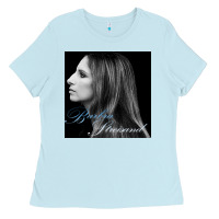 Baby Blue Barbra Streisand design Ladies Tee - artisFamous