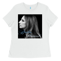White Barbra Streisand design Ladies Tee - artisFamous