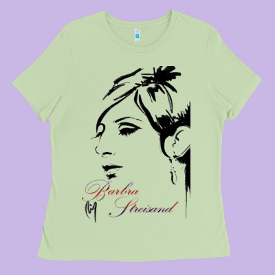 Design Barbra Streisand Ladies Tee Designed By Artisfamous