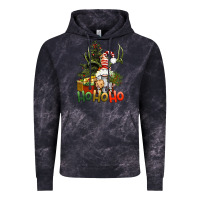 Cloud Black Ho Ho Ho Christmas Gnome Vintage Hoodie - BundleAndBundleShop