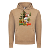 Ho Ho Ho Christmas Gnome Vintage Hoodie | Teevron