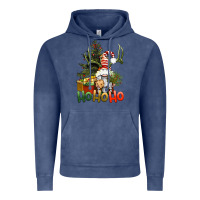 Vintage Denim Ho Ho Ho Christmas Gnome Vintage Hoodie - BundleAndBundleShop
