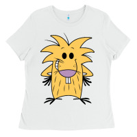 White norbet angry beaver Ladies Tee - artisFamous