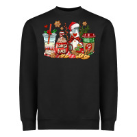 Black santa fuel coffee cups Heavyweight Sweatshirt - AdoDesignShop