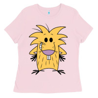Bubblegum Pink norbet angry beaver Ladies Tee - artisFamous