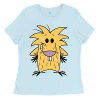 Baby Blue norbet angry beaver Ladies Tee - artisFamous