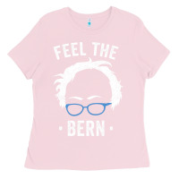 Bubblegum Pink bernie sanders for now Ladies Tee - artisFamous