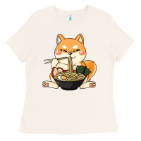 Bone shiba inu dog ramen Ladies Tee - artisFamous
