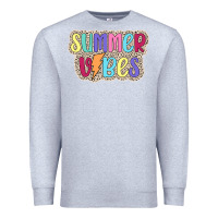 Heather Grey summer vibes Premium Sweatshirt - JahusDesignShop