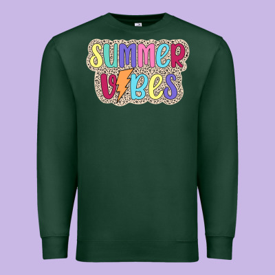 Summer Vibes Premium Sweatshirt Designed By Jahusdesignshop