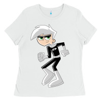 White danny phantom run Ladies Tee - artisFamous