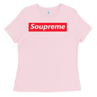 Bubblegum Pink SOUPREME Ladies Tee - artisFamous