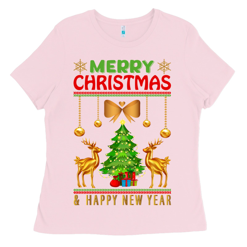 Merry Christmas Ladies Tee by artisFamous | Teevron