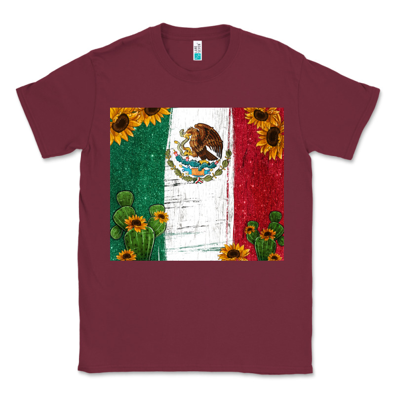 Cactus Sunflower Mexican Flag Z Classic Tee by Jasminsmagicworld | Teevron