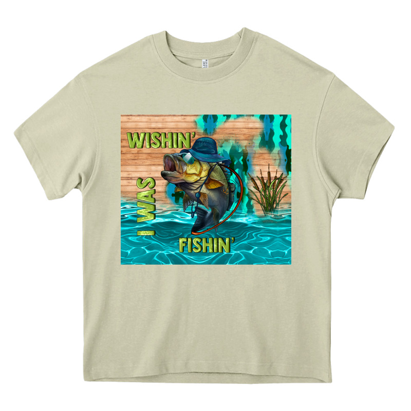 Wıshın I Was Fıshın Heavy Core Tee by TumblerDesignByShophia | Teevron