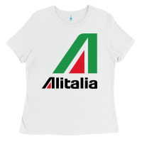 White alitalia Ladies Tee - artisFamous