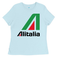 Baby Blue alitalia Ladies Tee - artisFamous