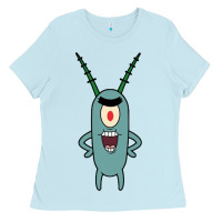 Baby Blue plankton Ladies Tee - artisFamous