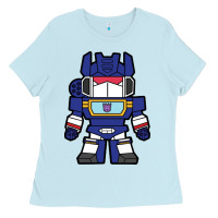 Baby Blue soundwave transformers chibi Ladies Tee - artisFamous