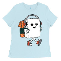 Baby Blue sushi cool Ladies Tee - artisFamous