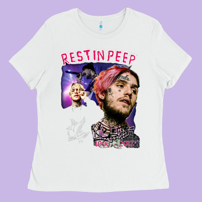 Lil Peep Ladies Tee Designed By Artisfamous
