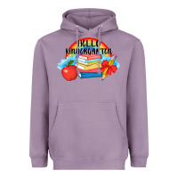 Lavender back to school hello kindergarten 3200x2400 Heavyweight Hoodie - AdoDesignShop