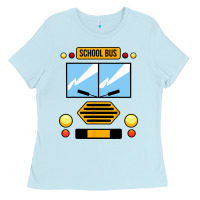 Baby Blue school bus costume cool halloween Ladies Tee - artisFamous