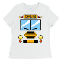 White school bus costume cool halloween Ladies Tee - artisFamous