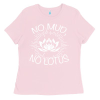 Bubblegum Pink funny buddhist Ladies Tee - artisFamous