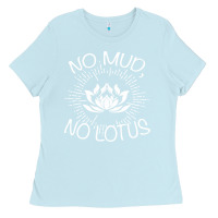 Baby Blue funny buddhist Ladies Tee - artisFamous
