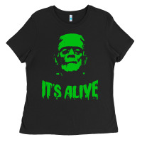 Black frankenstein Ladies Tee - artisFamous