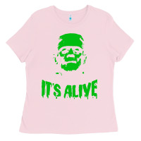 Bubblegum Pink frankenstein Ladies Tee - artisFamous