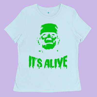 Frankenstein Ladies Tee Designed By Artisfamous