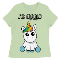 Matcha so manly funny unicorn Ladies Tee - artisFamous