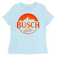 Baby Blue busch latte Ladies Tee - artisFamous