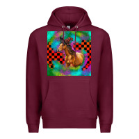 Burgundy Halloween Quarter Horse Premium Hoodie - LillyAllenDesigns