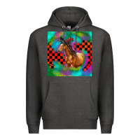 Charcoal Heather Halloween Quarter Horse Premium Hoodie - LillyAllenDesigns